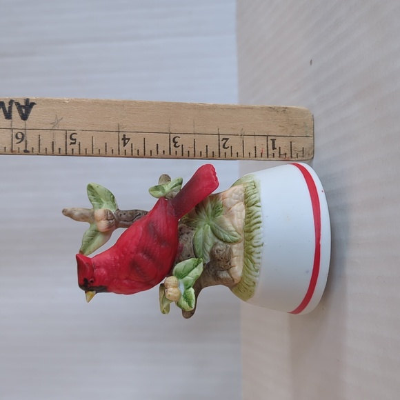 Vintage Aldon Cardinal 1984 Musical Birds of a Feather Fine Porcelain Figure - Picture 8 of 11